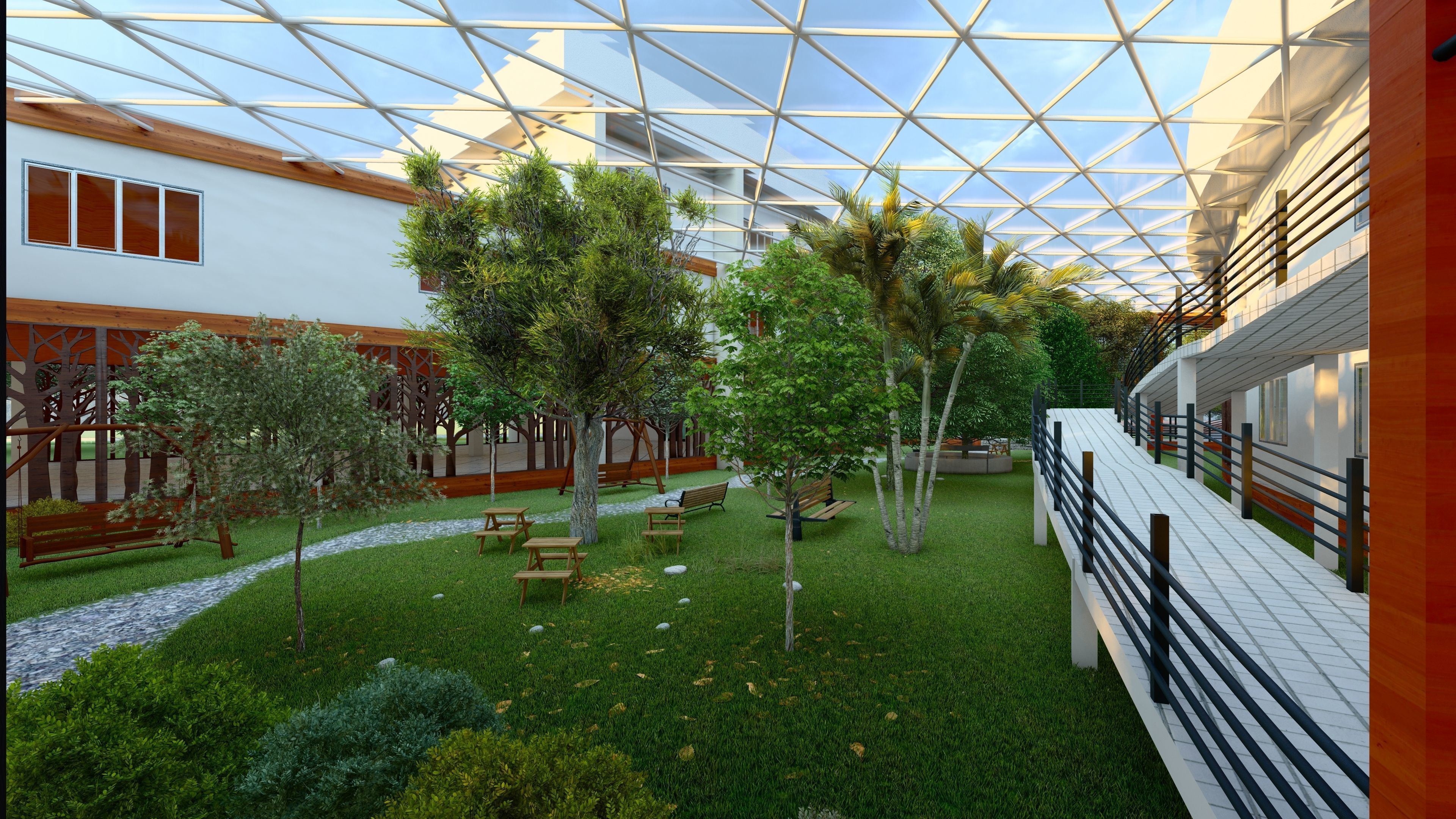 Laos Vientiane Hospital 3D model_7