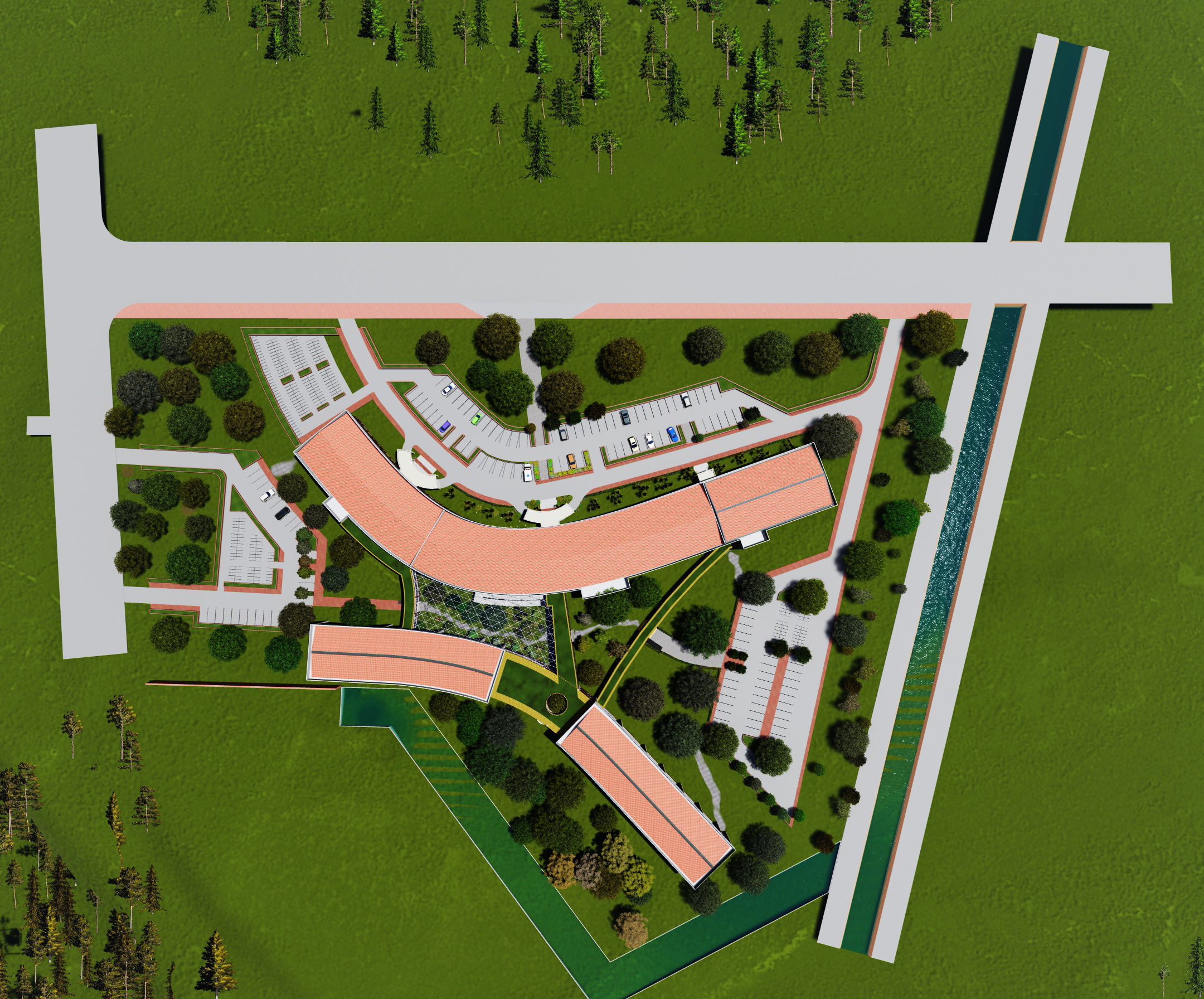 Laos Vientiane Hospital 3D model_10