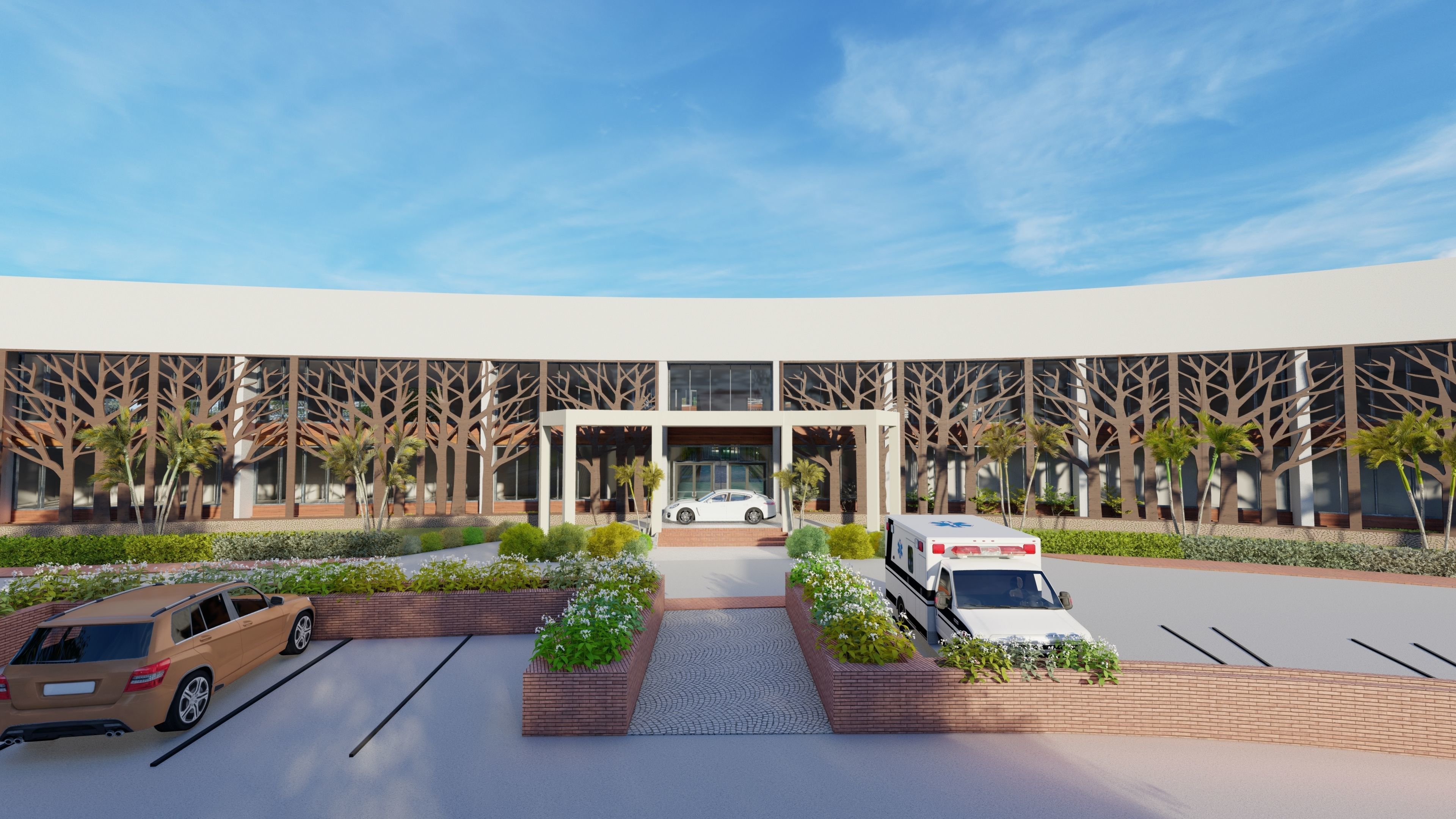 Laos Vientiane Hospital 3D model_6