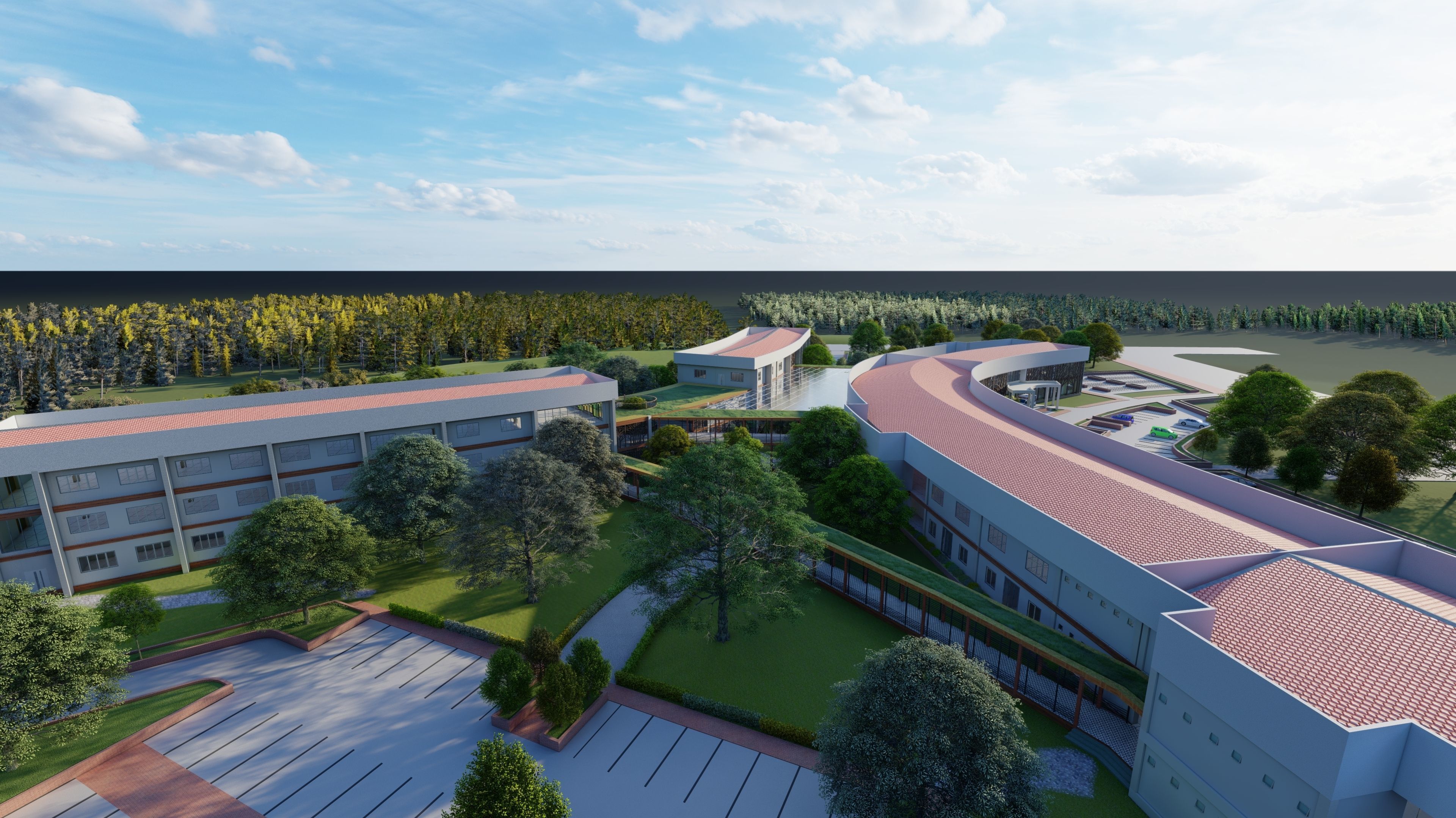 Laos Vientiane Hospital 3D model_2