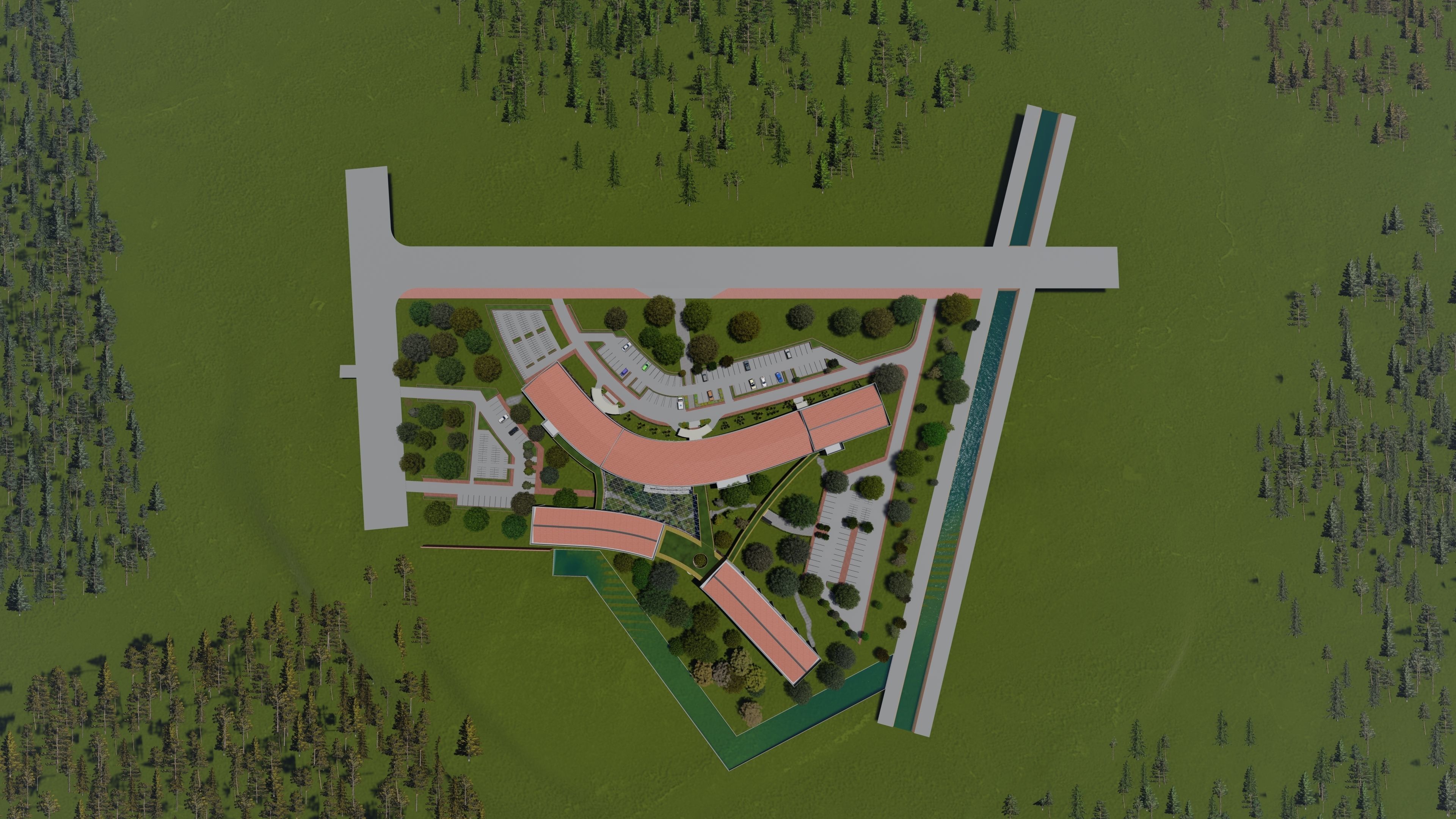 Laos Vientiane Hospital 3D model_11