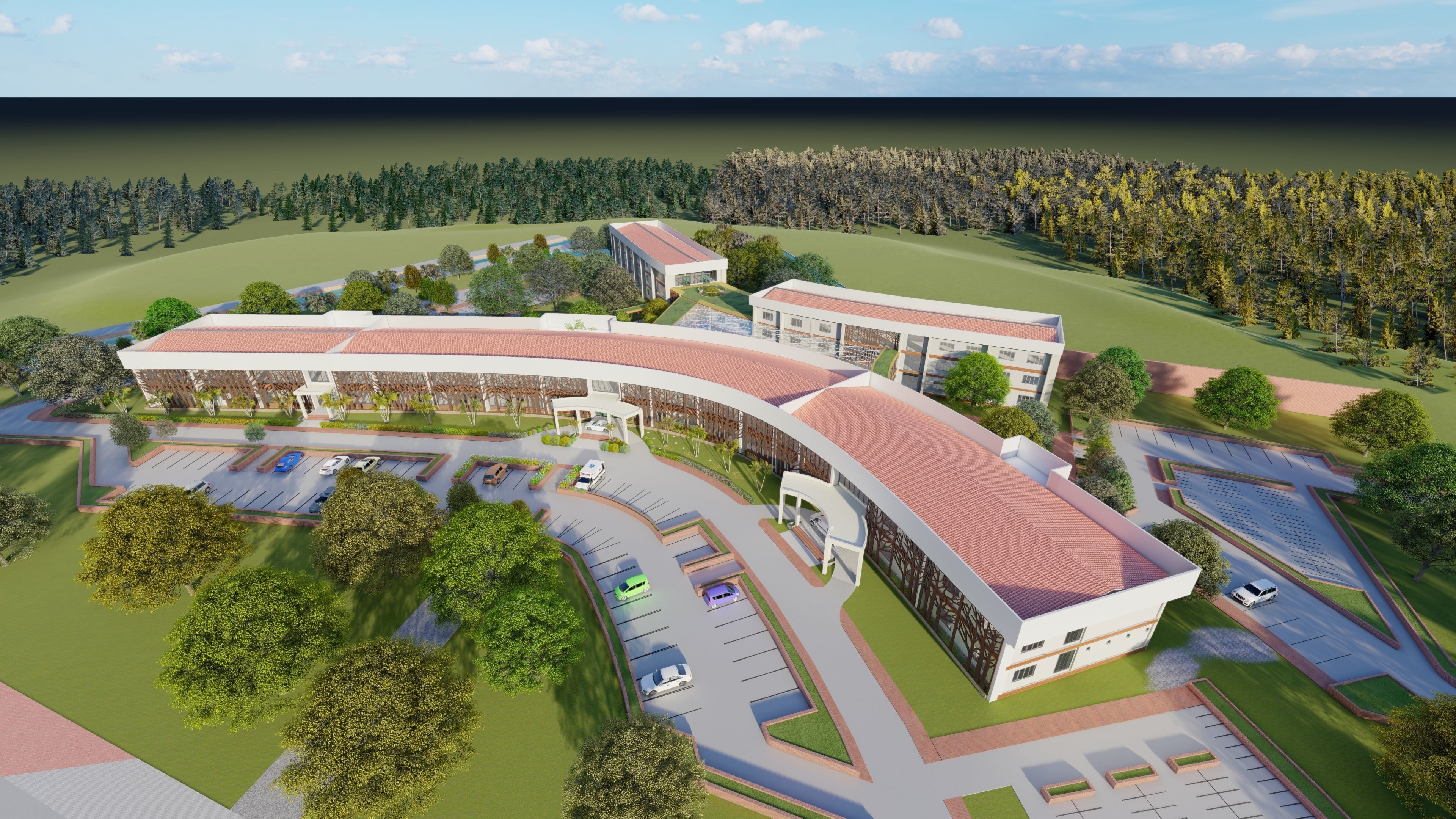 Laos Vientiane Hospital 3D model_5