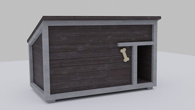 Dog House Low-poly 3D model