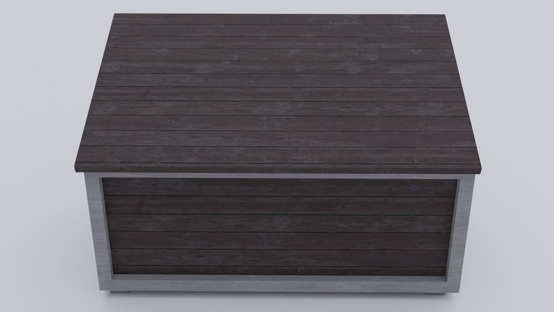 Dog House Low-poly 3D model_6