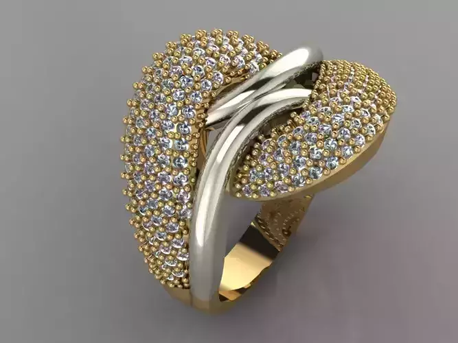 GC GOLD Y134- Diamond gold Ring