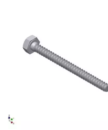 Hex Head Metric 4x45mm 3D print model