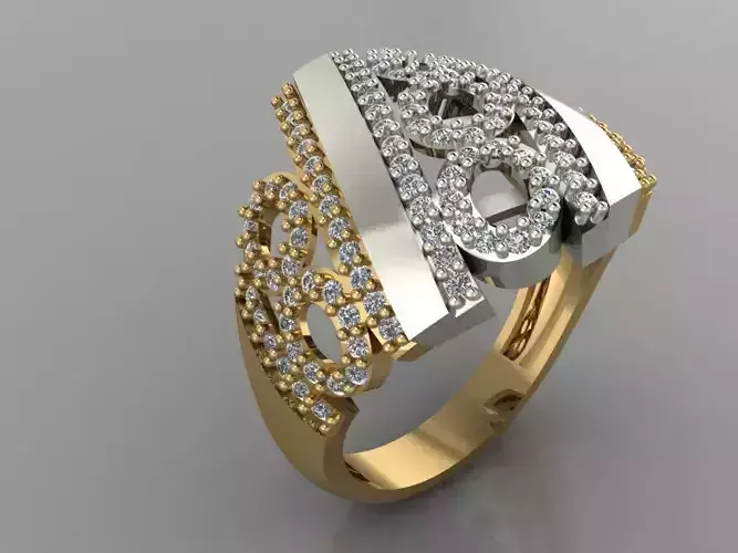 GC GOLD Y137- Diamond gold Ring 