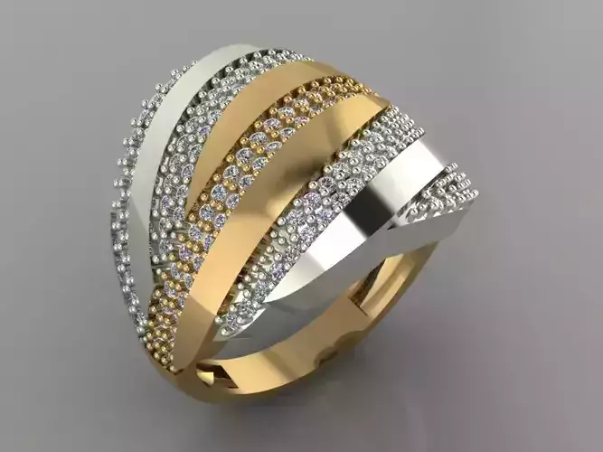 GC GOLD Y138- Diamond gold Ring