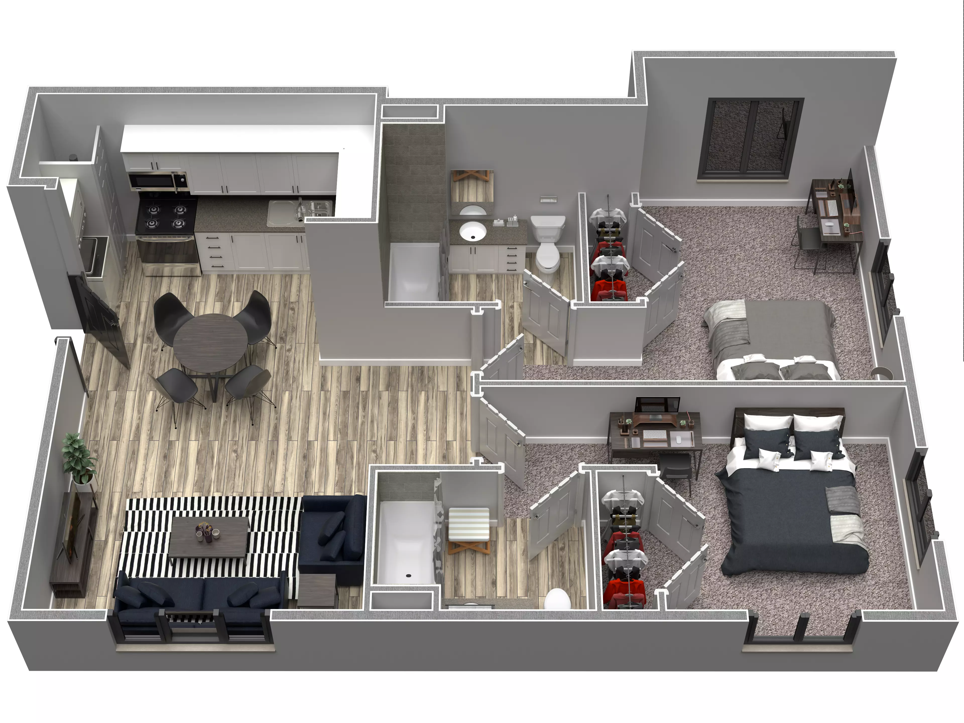 VRAY READY FLOOR PLAN 01 3D model