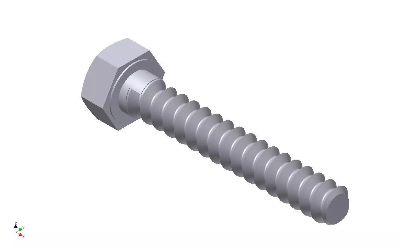 Hex Head Metric 5x30mm 3D print model_0