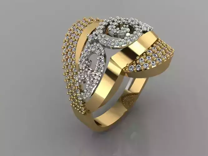 GC GOLD Y140- Diamond gold Ring 