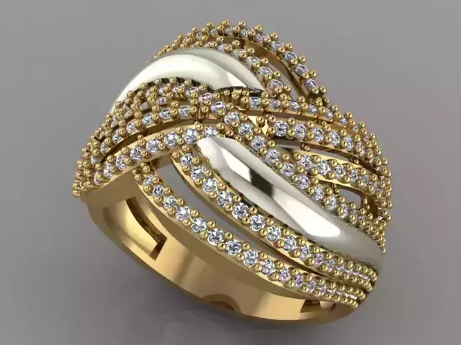 GC GOLD Y142- Diamond gold Ring 