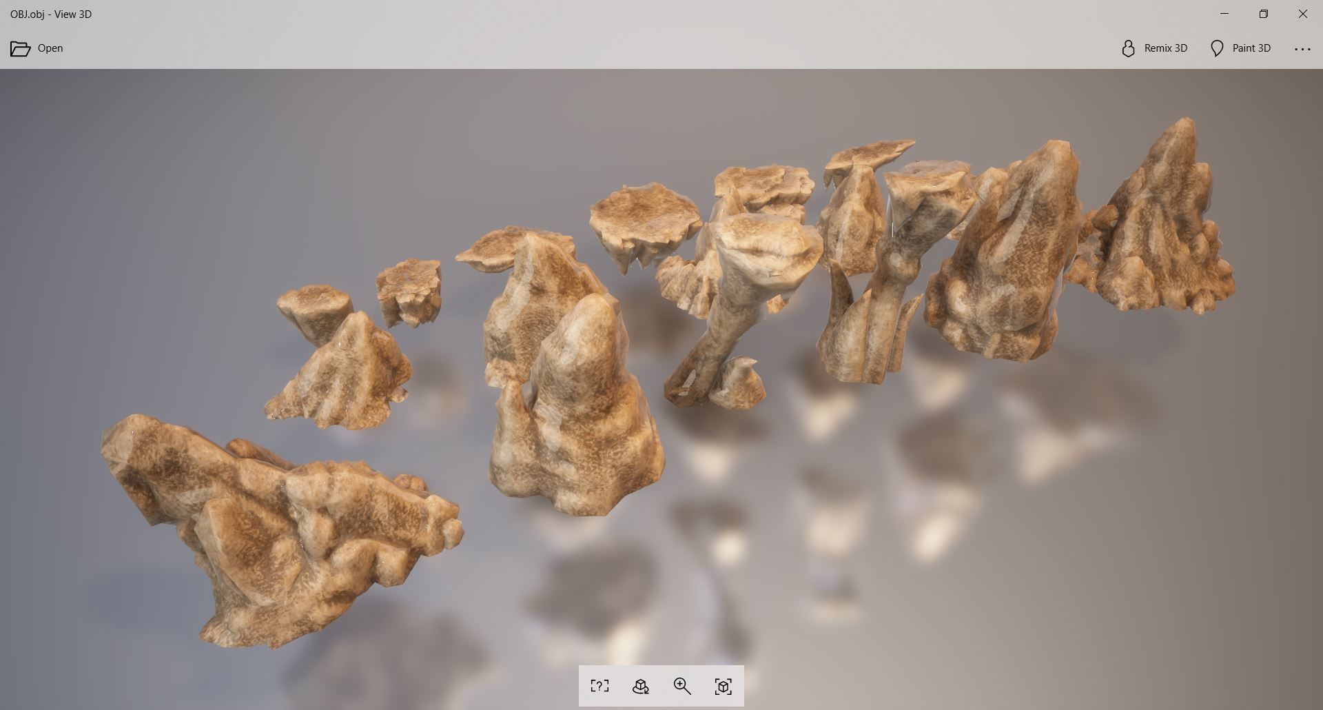Collection - Rocks group of 3D model_9