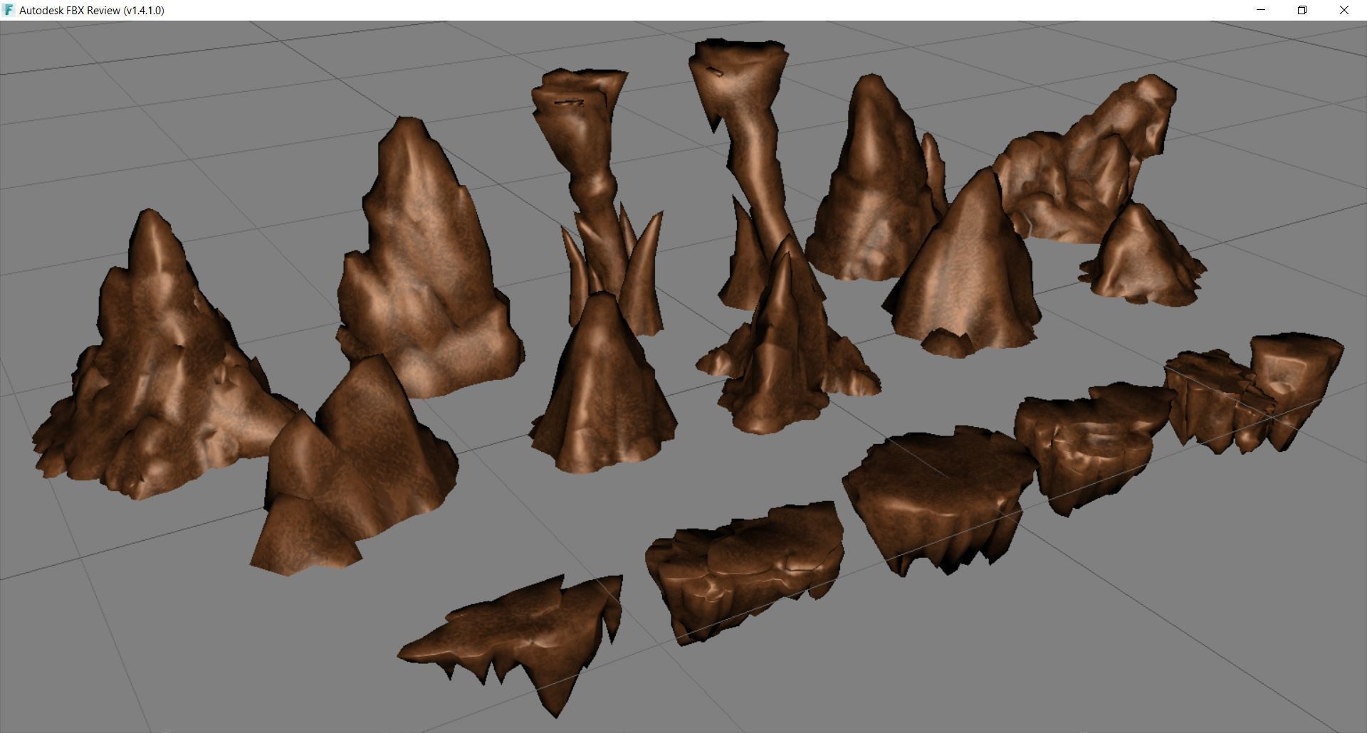 Collection - Rocks group of 3D model_7