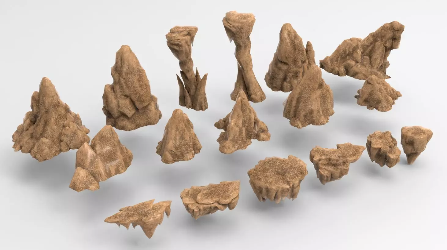 Collection - Rocks group of 3D model_0