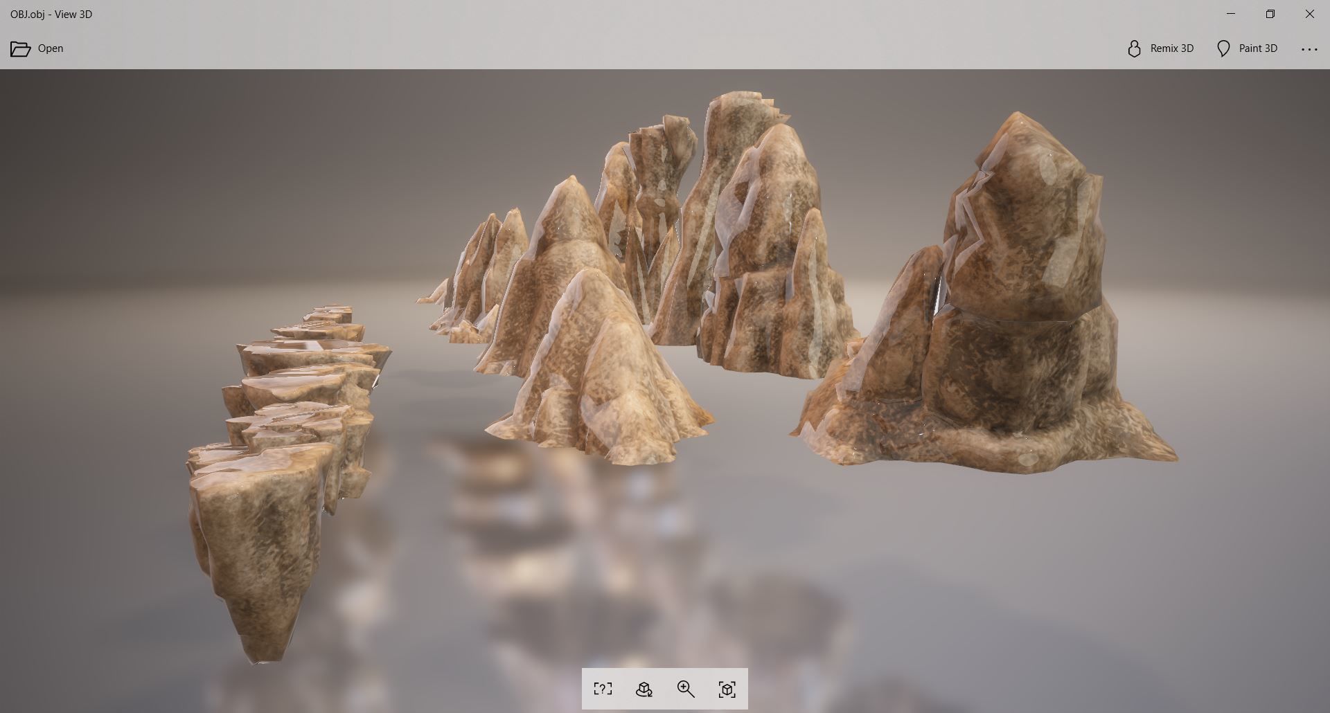Collection - Rocks group of 3D model_10