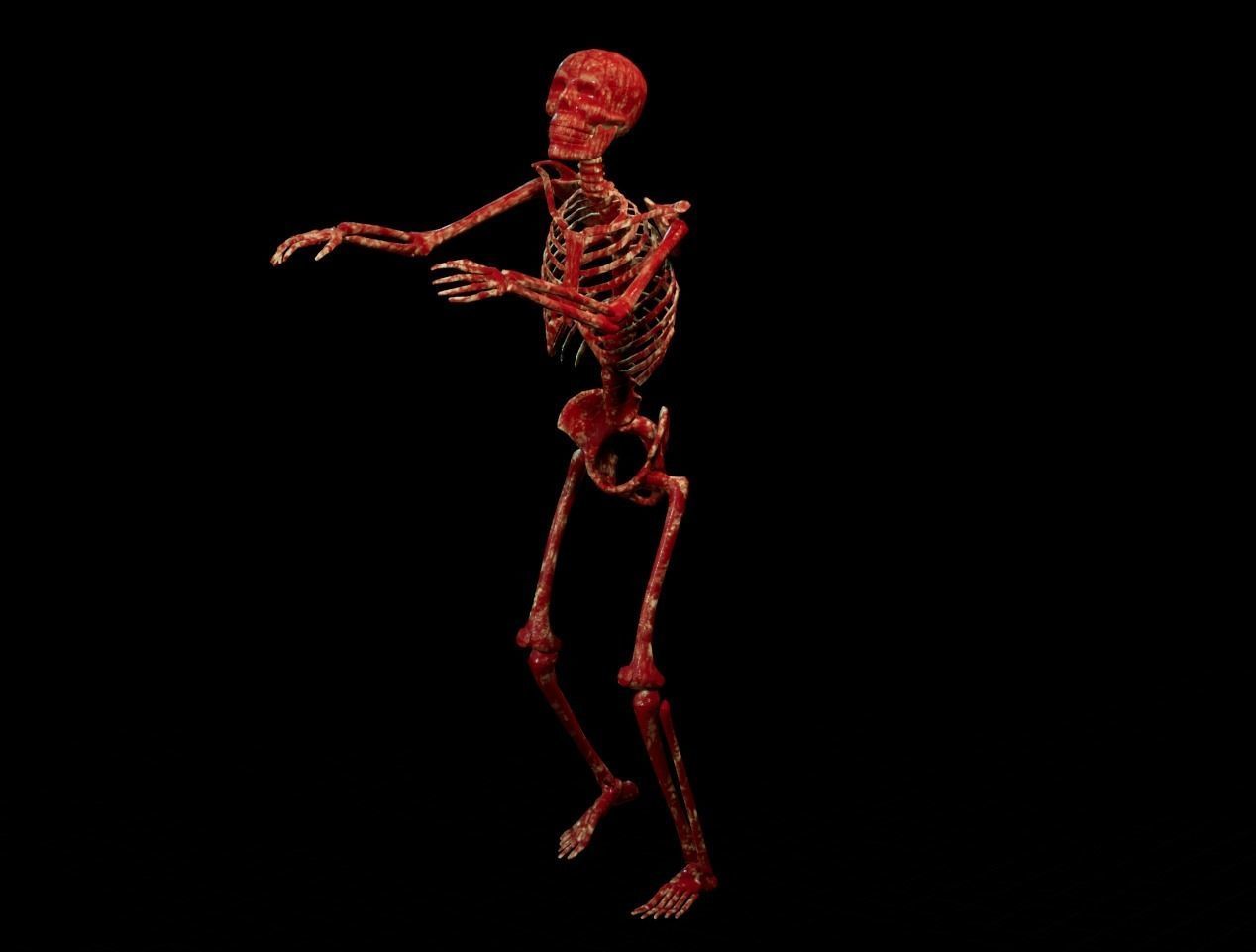 Substance Skeleton Army Low-poly 3D model_9