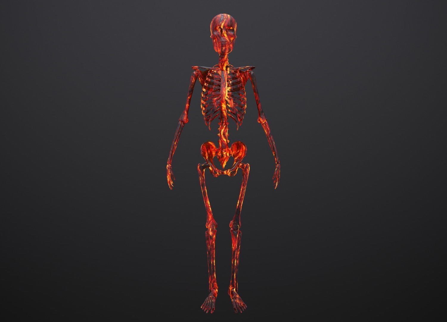 Substance Skeleton Army Low-poly 3D model_18
