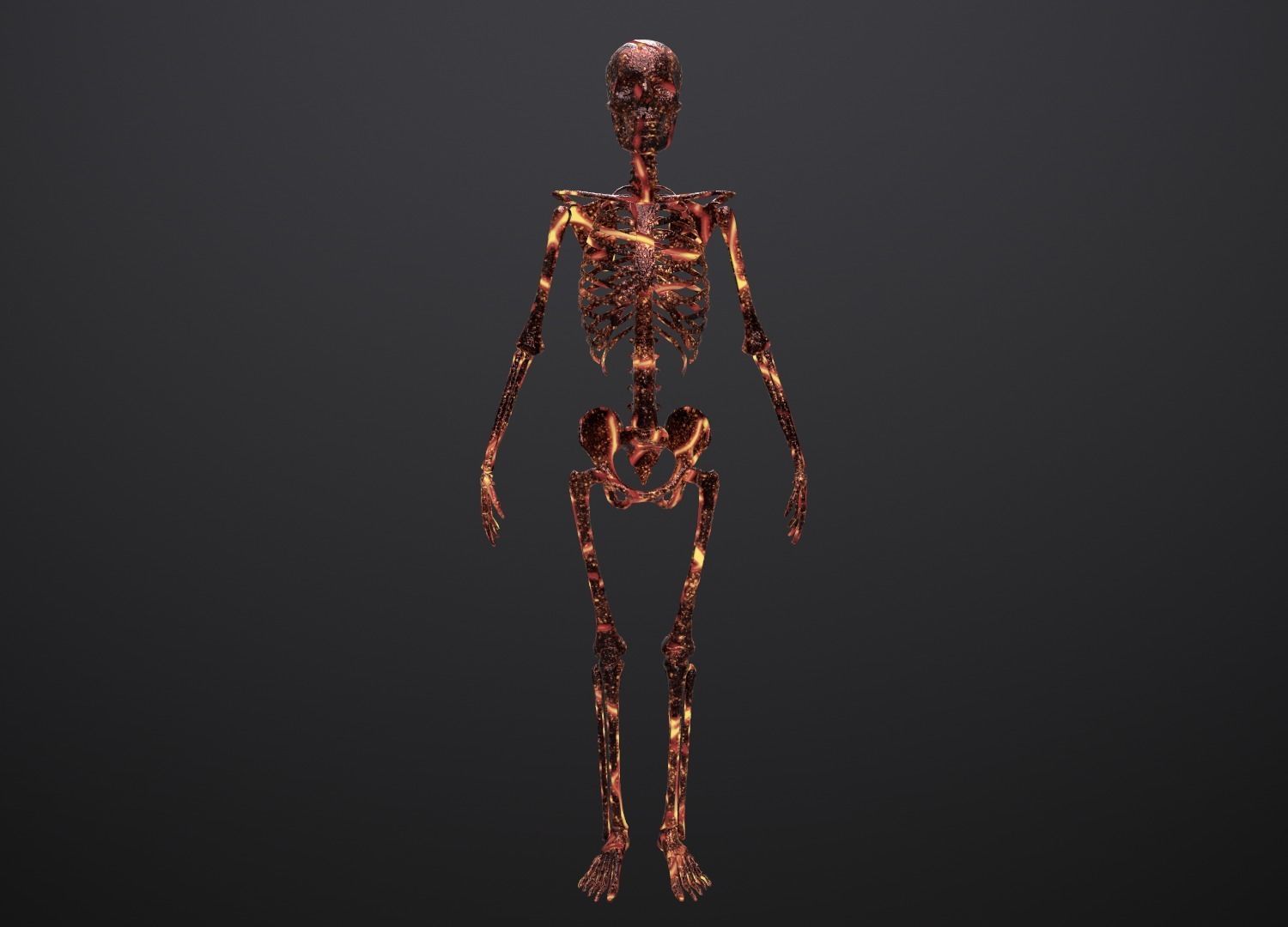 Substance Skeleton Army Low-poly 3D model_26