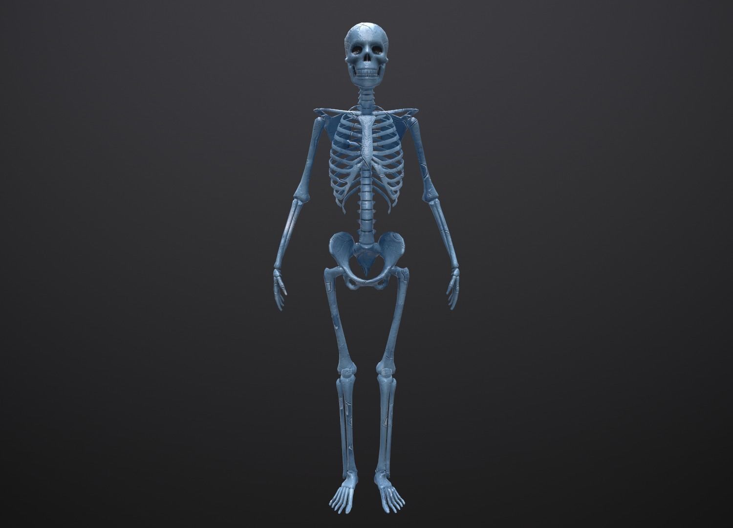 Substance Skeleton Army Low-poly 3D model_16