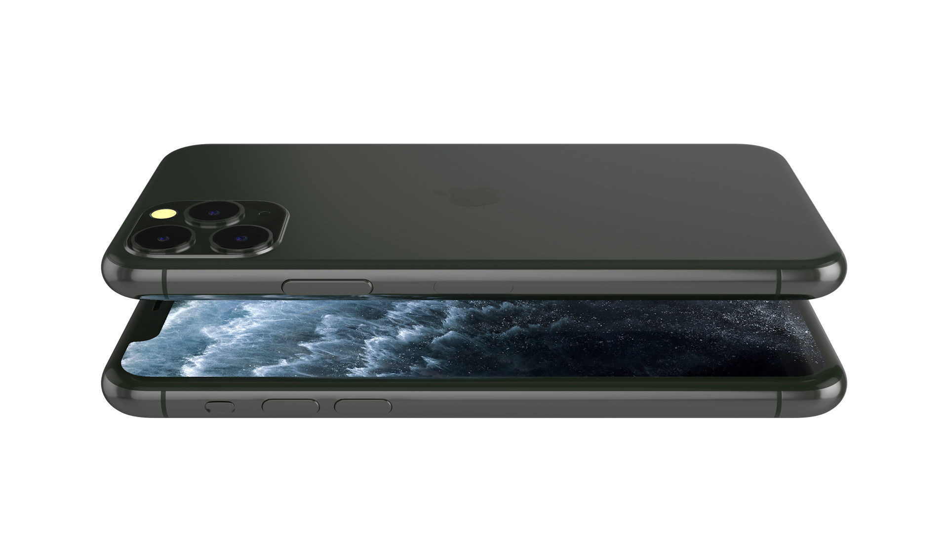 iPhone 11 Pro Green 3D model_3