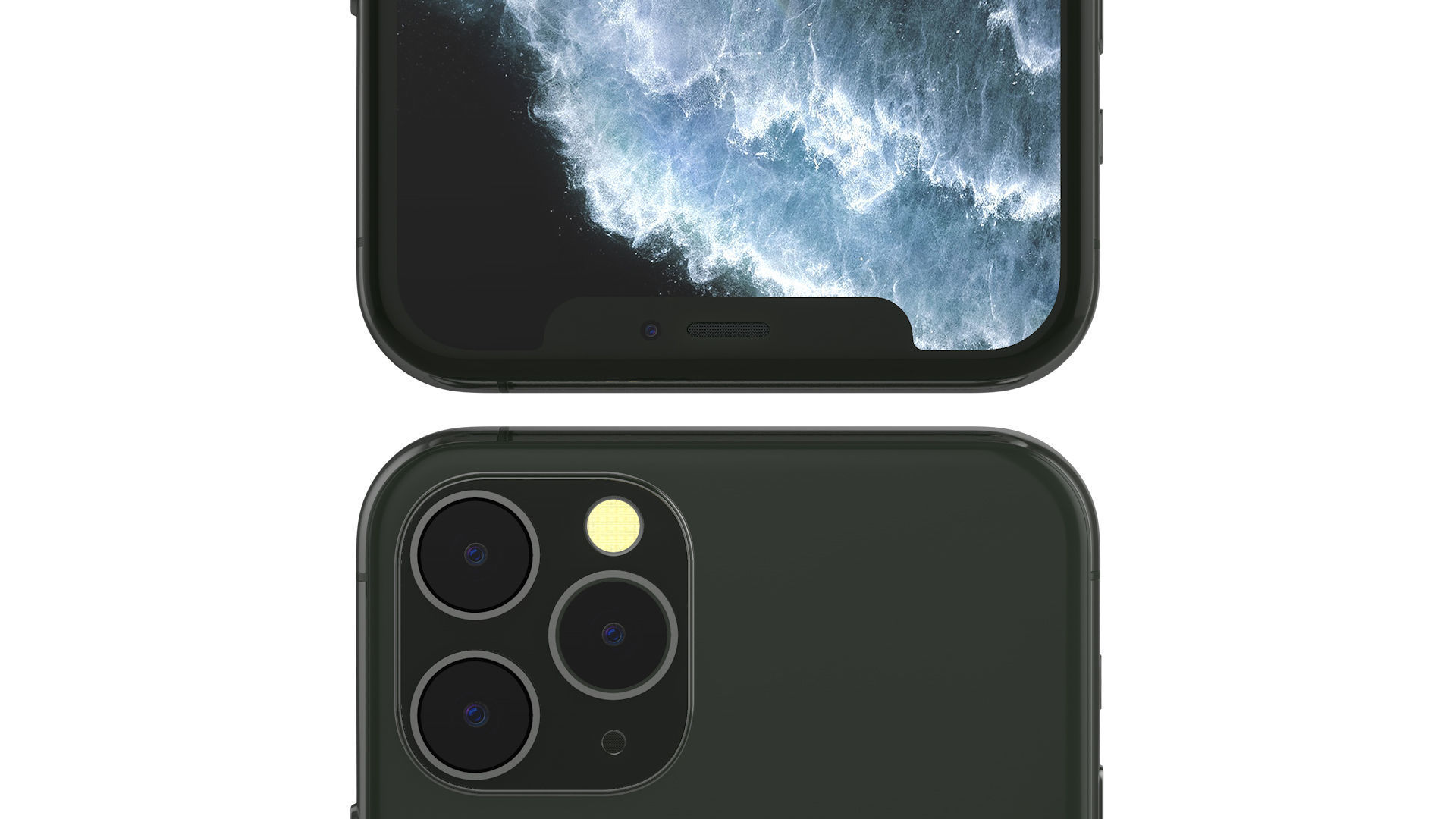 iPhone 11 Pro Green 3D model_6