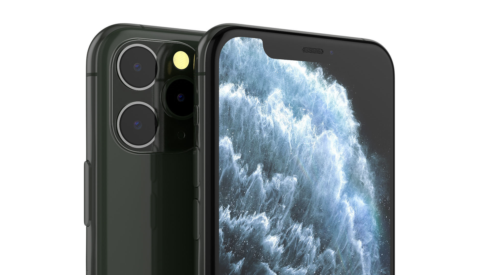 iPhone 11 Pro Green 3D model_1