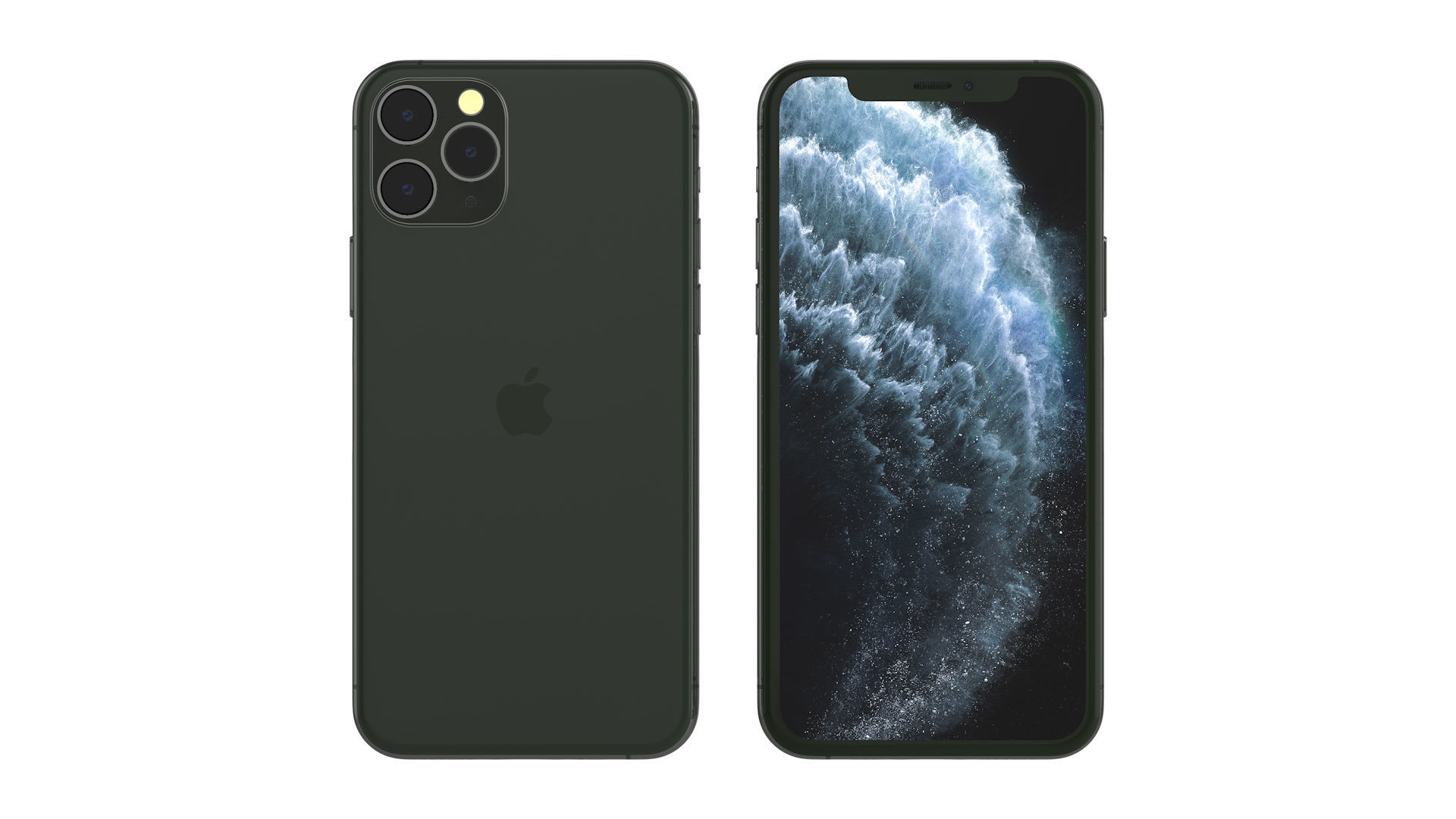 iPhone 11 Pro Green 3D model_4