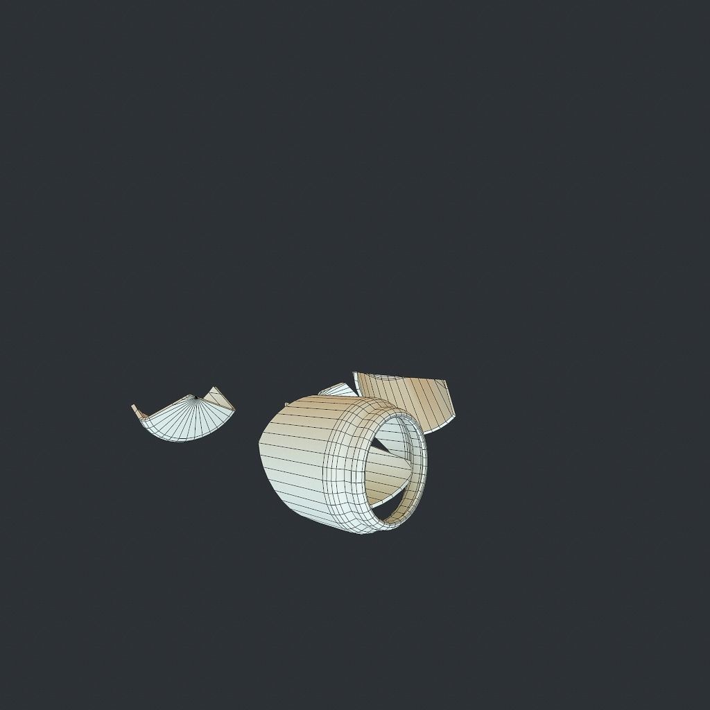 Bees Jar Animated 1 Low-poly 3D model_14