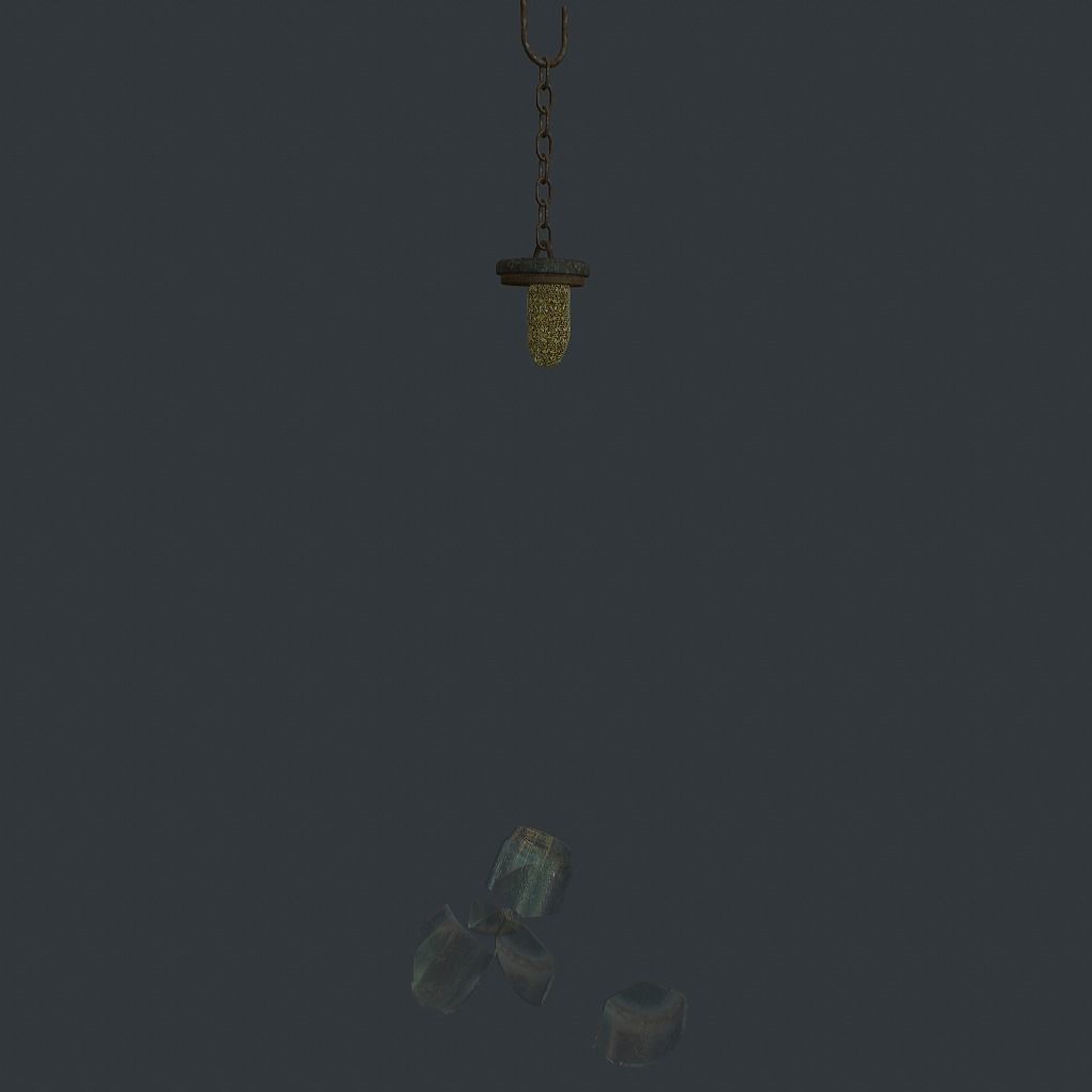 Bees Jar Animated 1 Low-poly 3D model_5