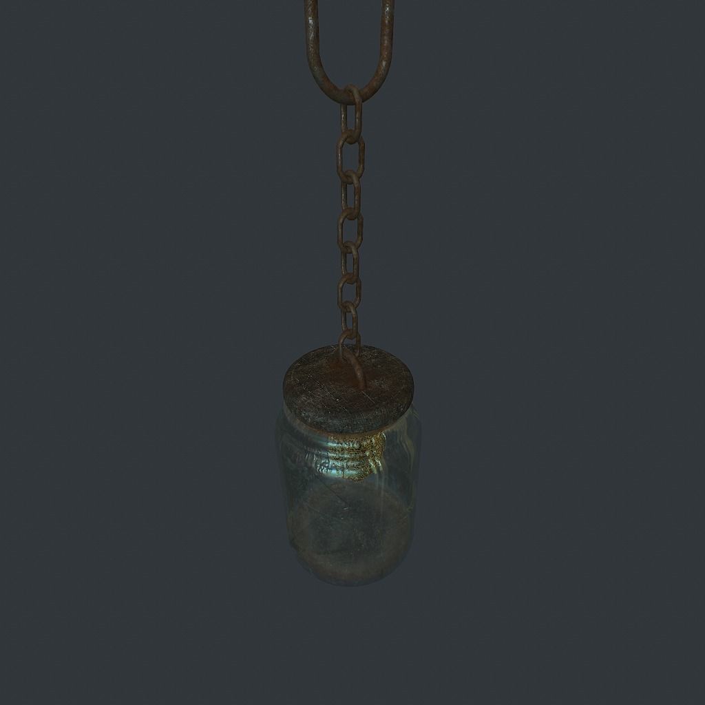 Bees Jar Animated 1 Low-poly 3D model_4