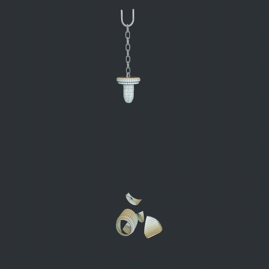 Bees Jar Animated 1 Low-poly 3D model_12