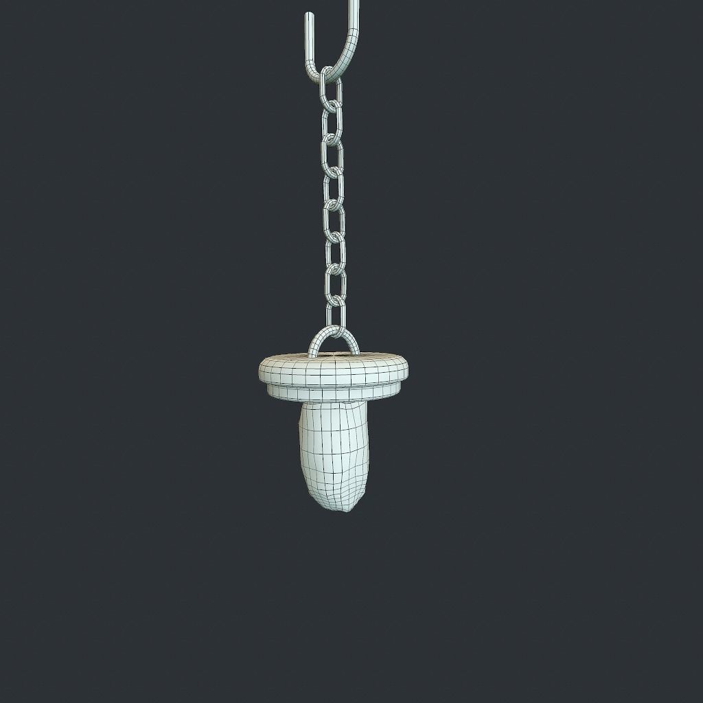 Bees Jar Animated 1 Low-poly 3D model_16