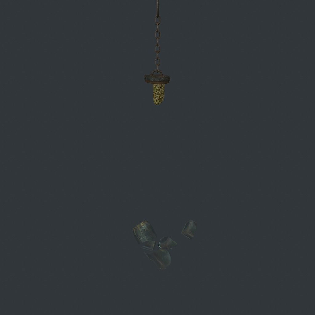 Bees Jar Animated 1 Low-poly 3D model_6