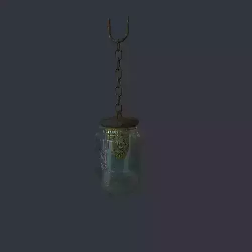 Bees Jar Animated 1 Low-poly 3D model
