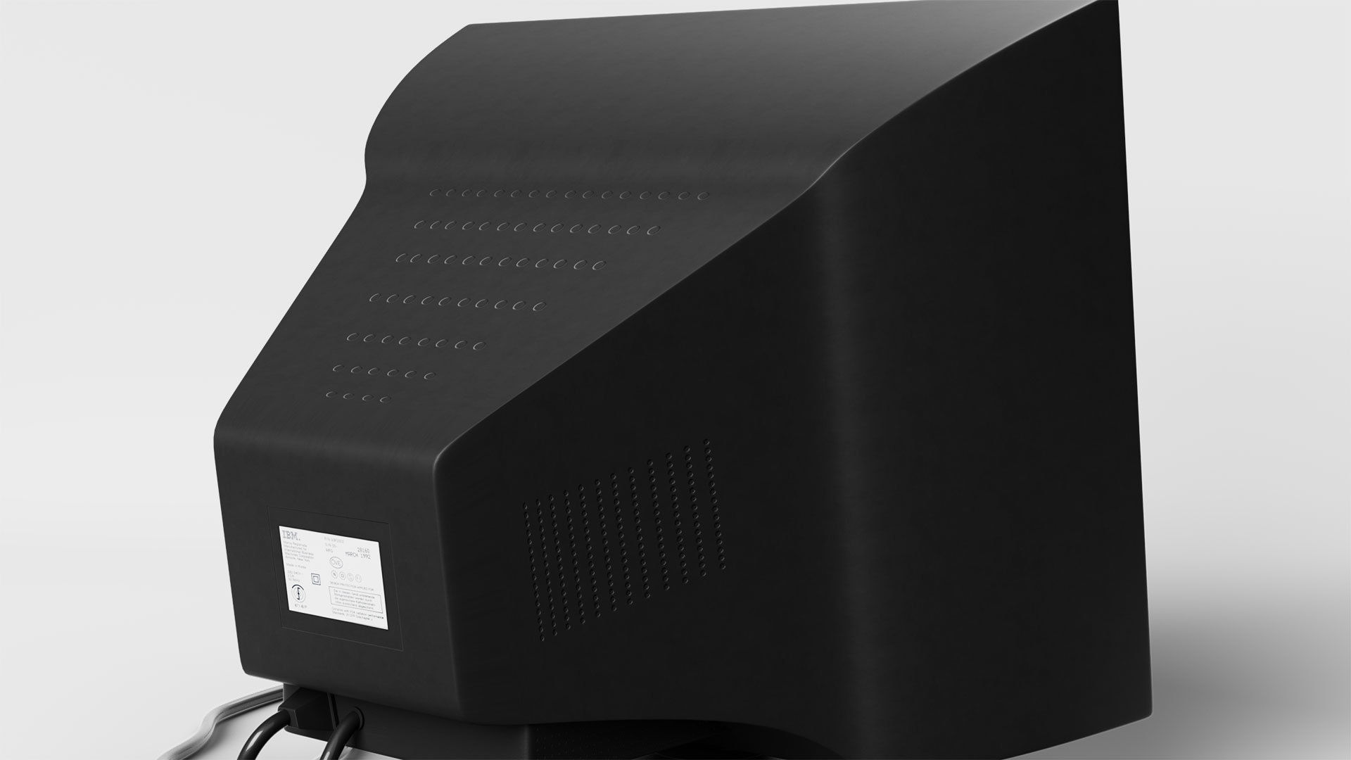 CRT PC Monitor 3D model_3