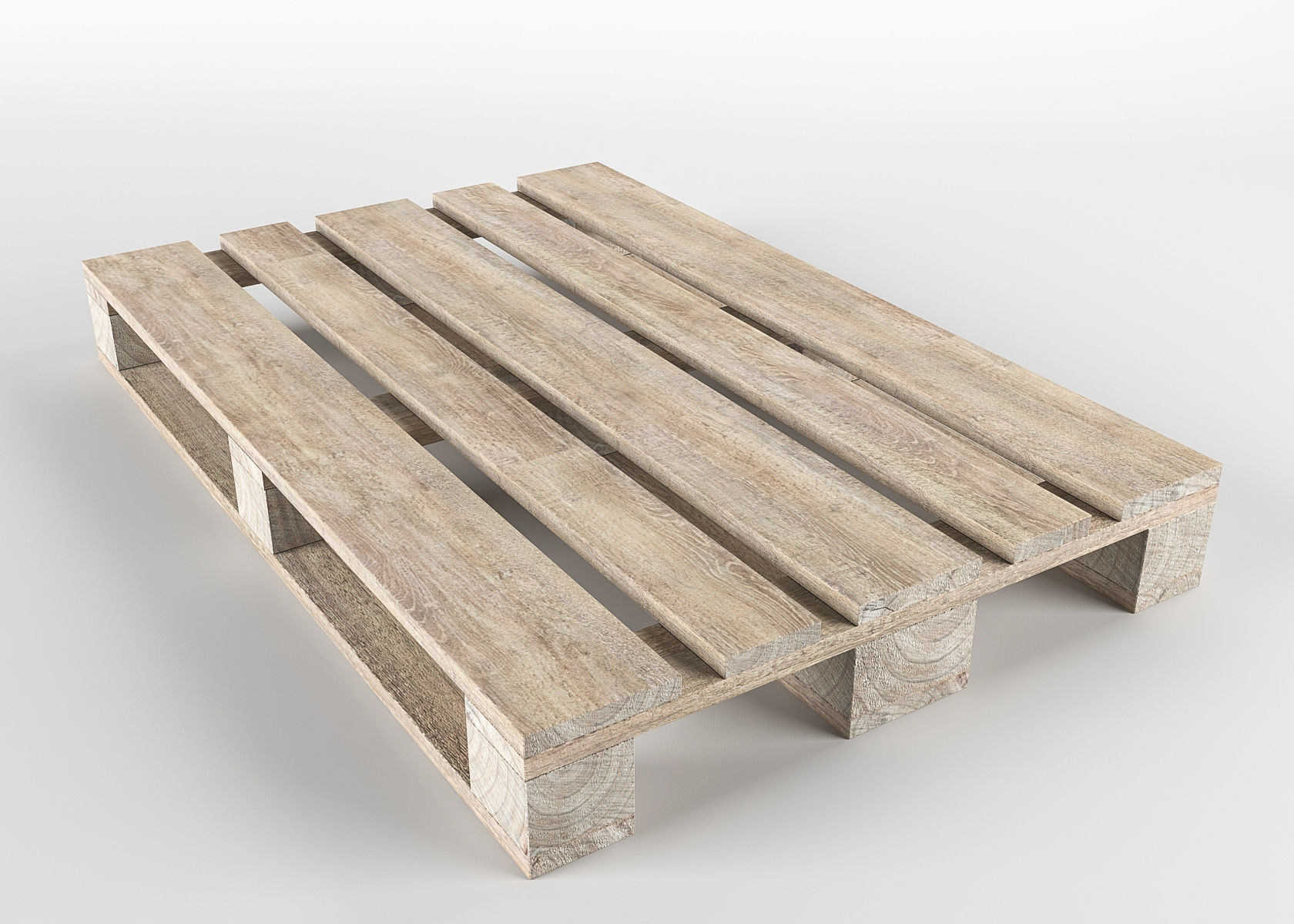 Timber on pallet 3D model Low-poly 3D model_7