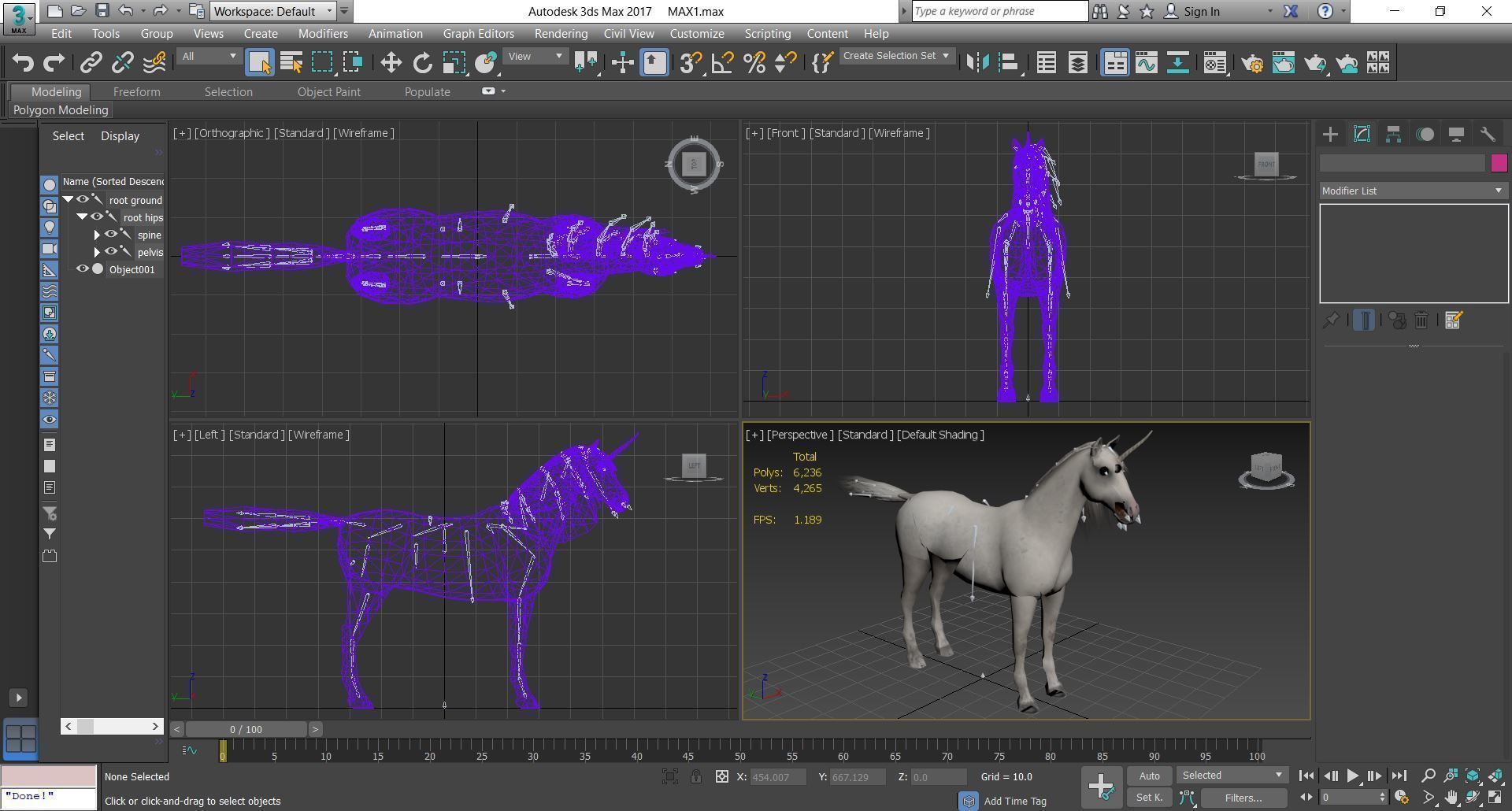 Horse - Unicorn No Gear 3D model_8