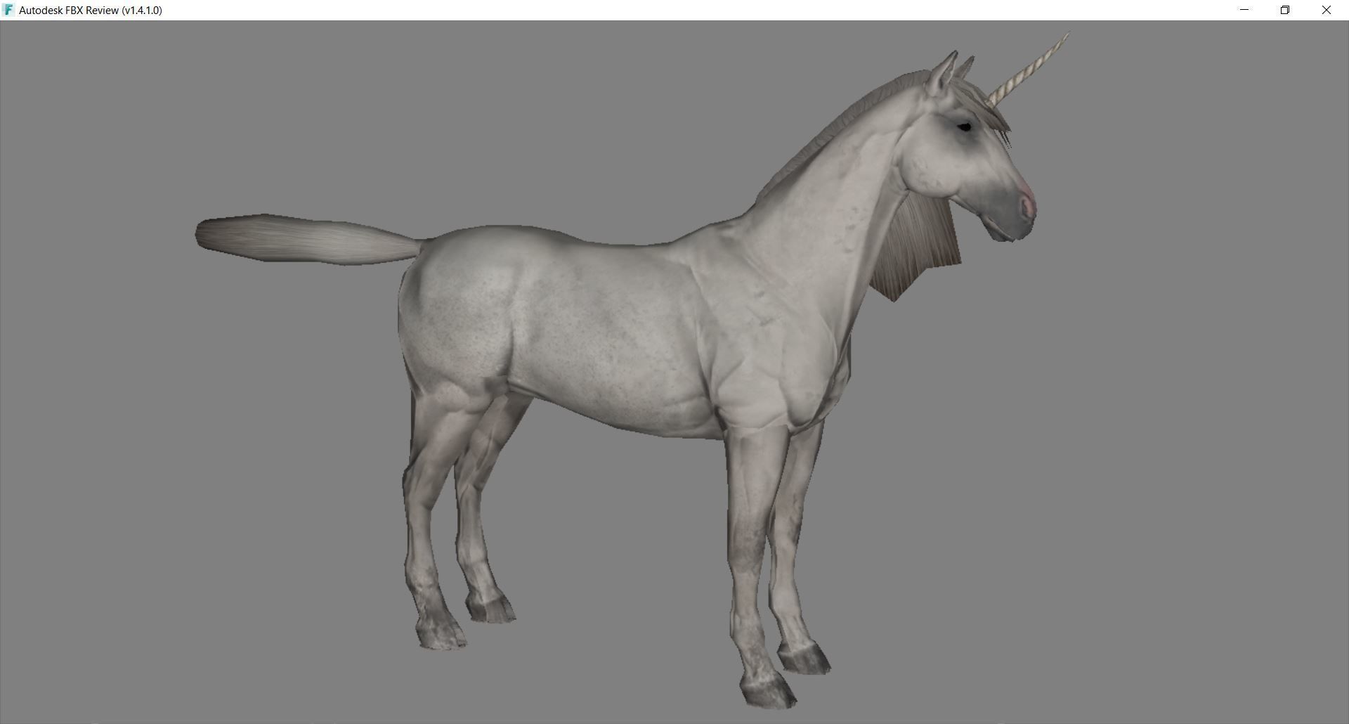 Horse - Unicorn No Gear 3D model_12