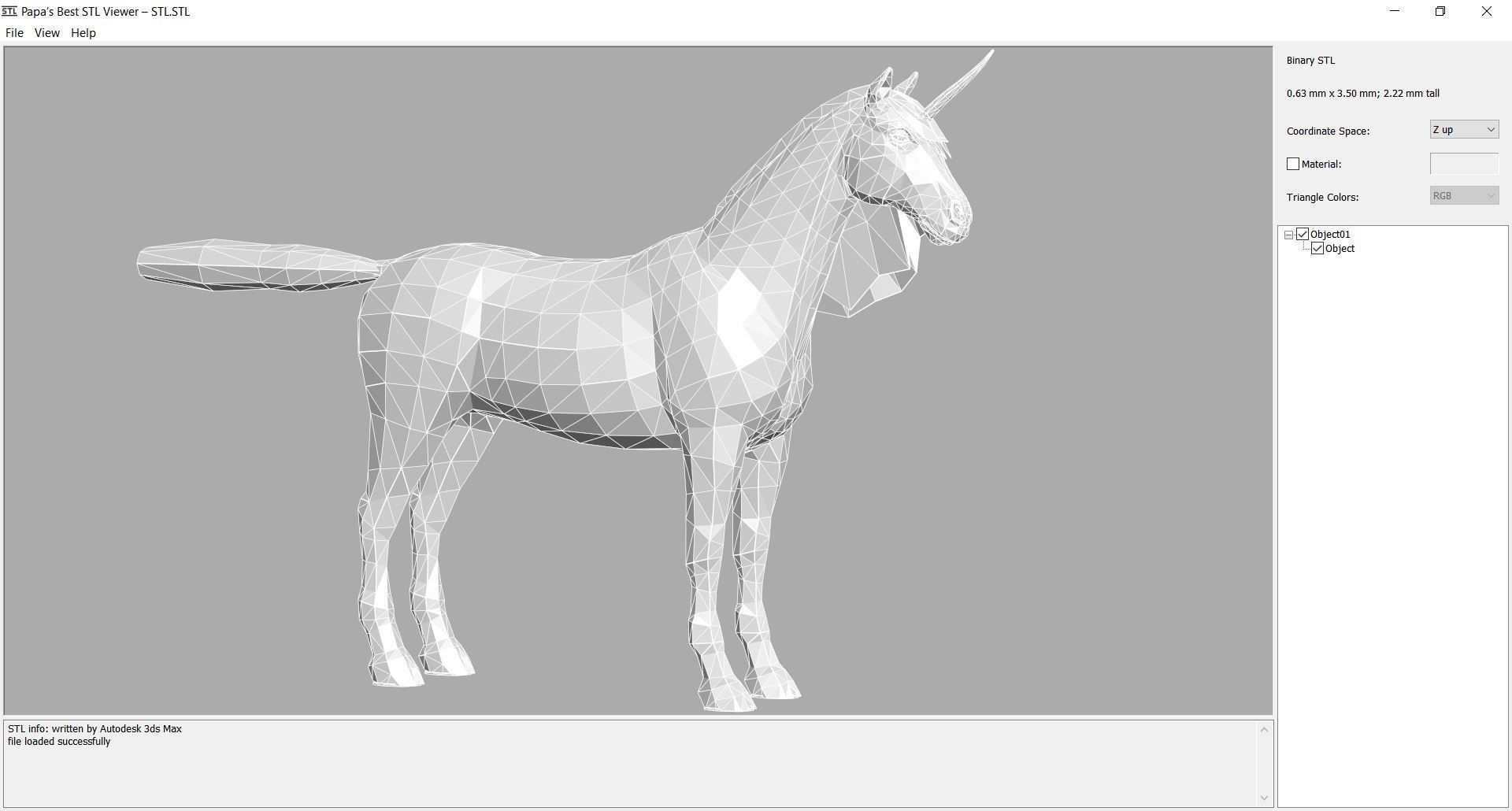 Horse - Unicorn No Gear 3D model_15