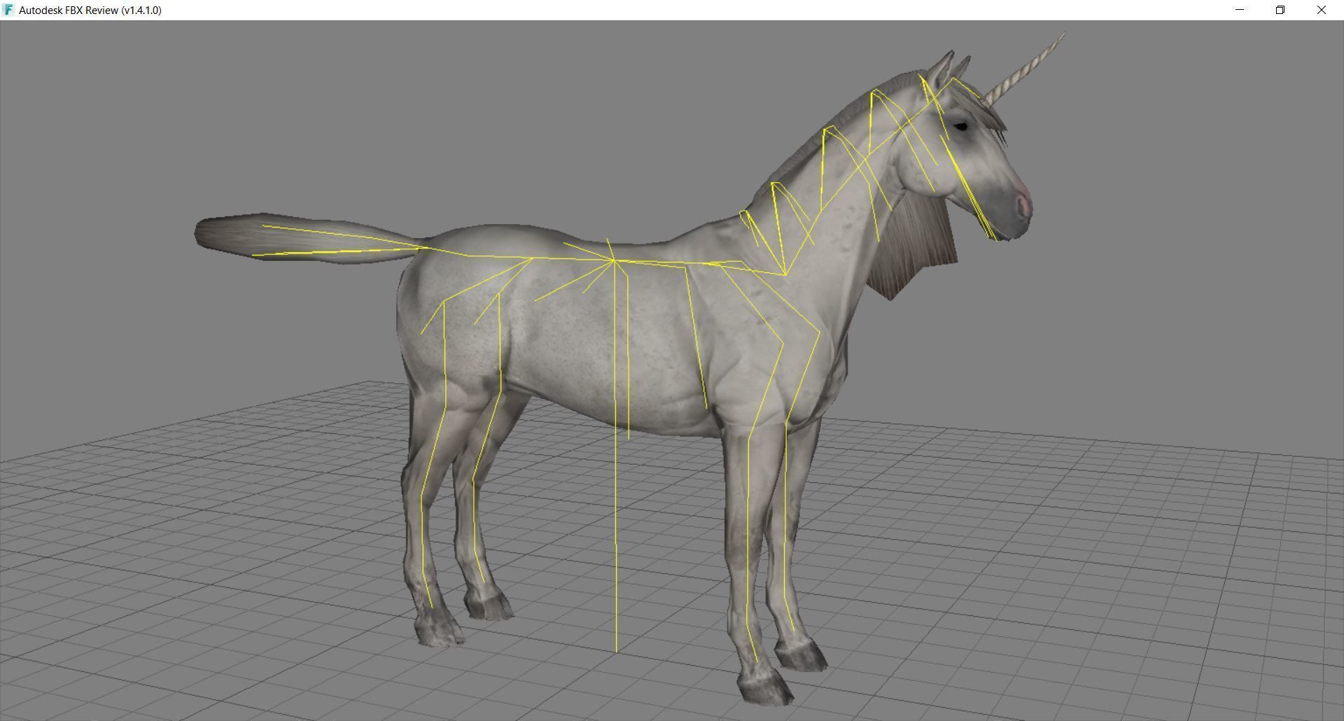 Horse - Unicorn No Gear 3D model_13