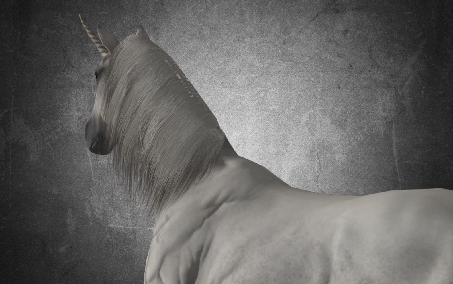 Horse - Unicorn No Gear 3D model_6