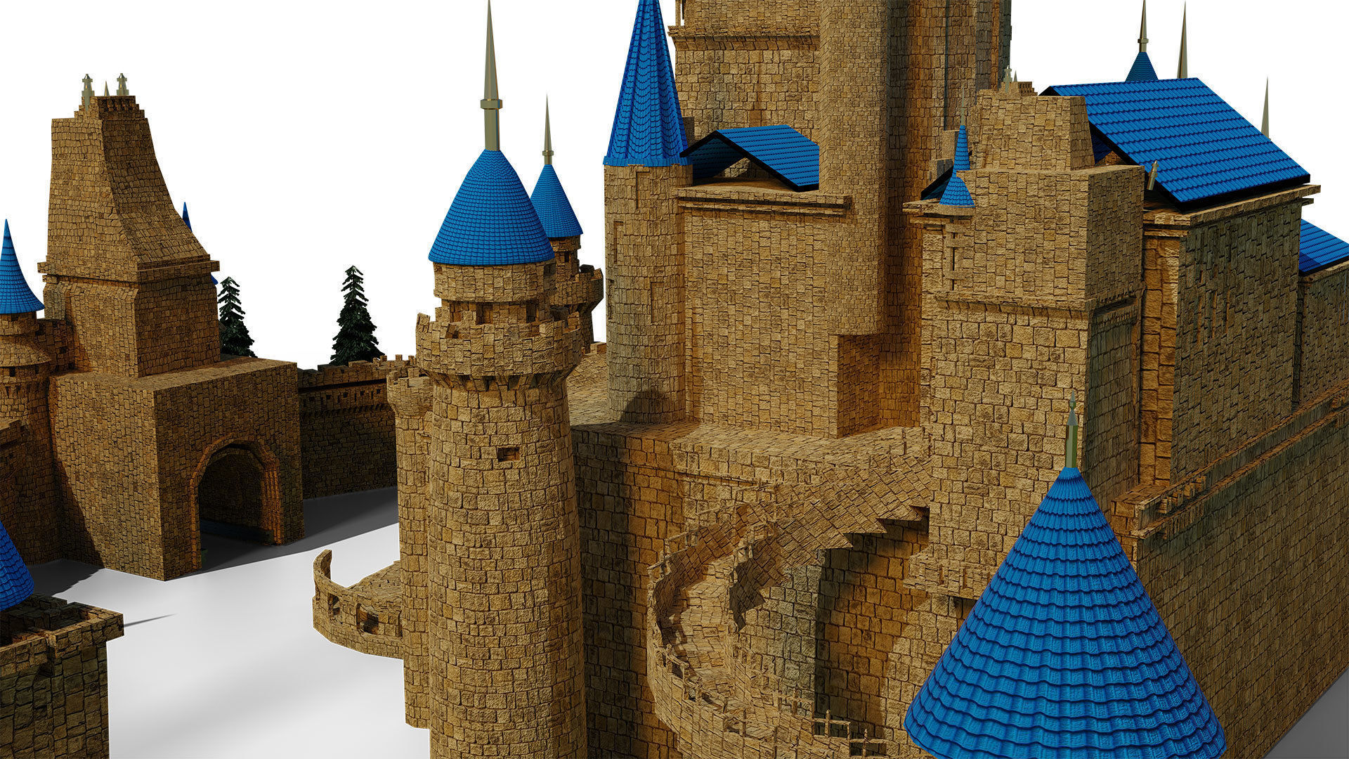 Castle 3D model 3D model_5