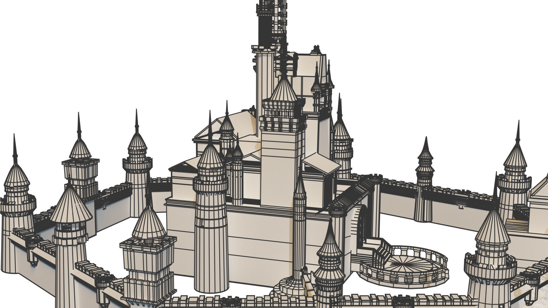 Castle 3D model 3D model_9
