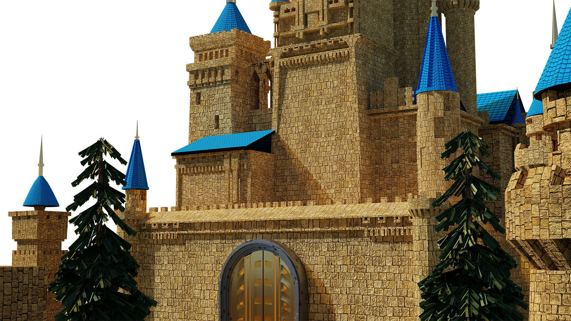 Castle 3D model 3D model_2