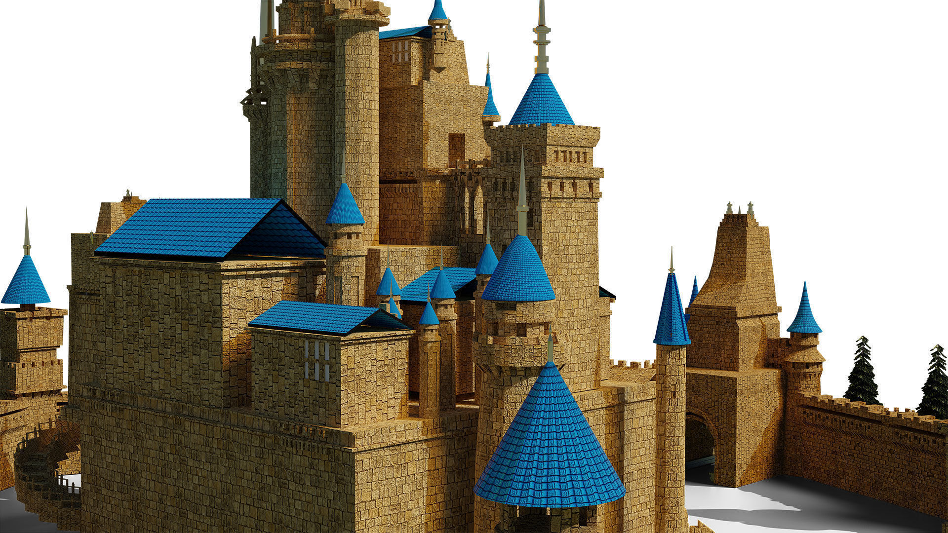 Castle 3D model 3D model_4