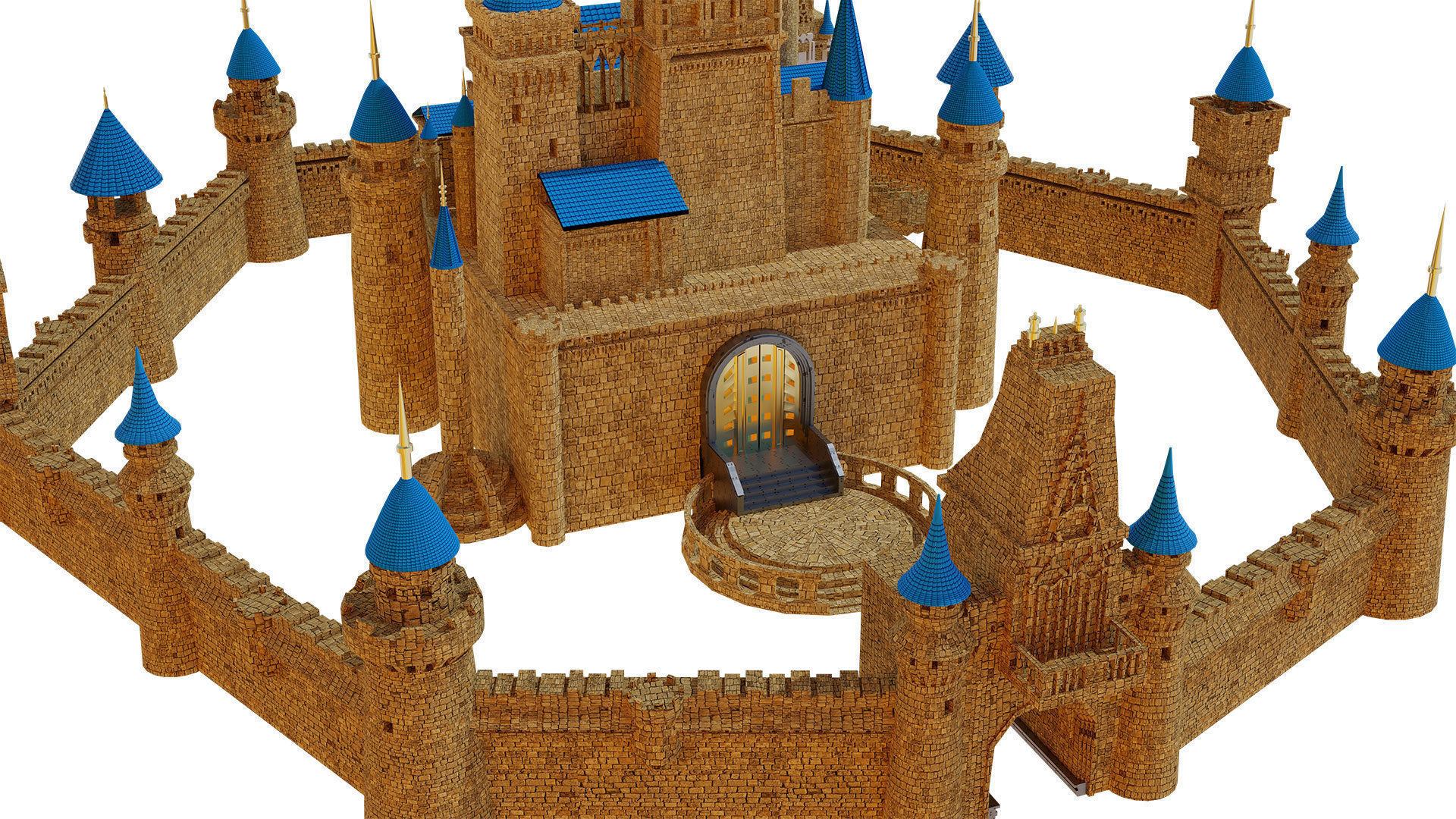 Castle 3D model 3D model_3