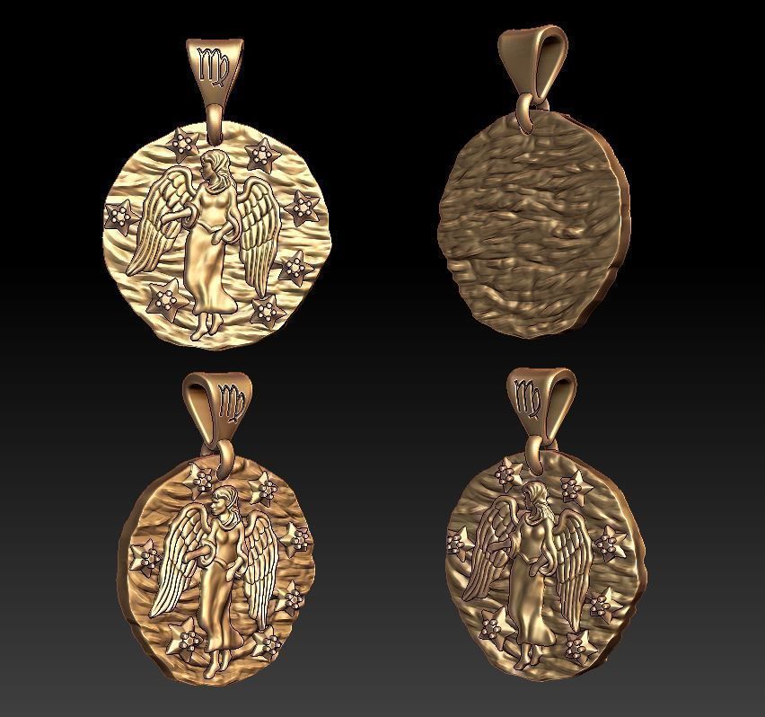 horoscope pendant set 3D print model_2