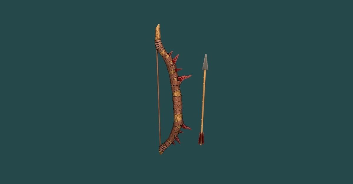 Orc Weapon Pack Low-poly 3D model_3