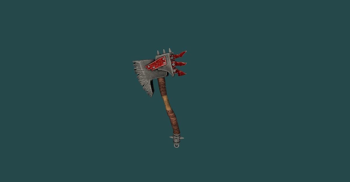 Orc Weapon Pack Low-poly 3D model_2
